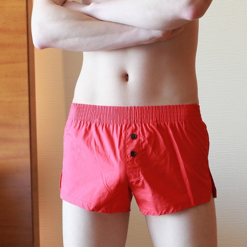 Men Casual Small Split Boxer Briefs