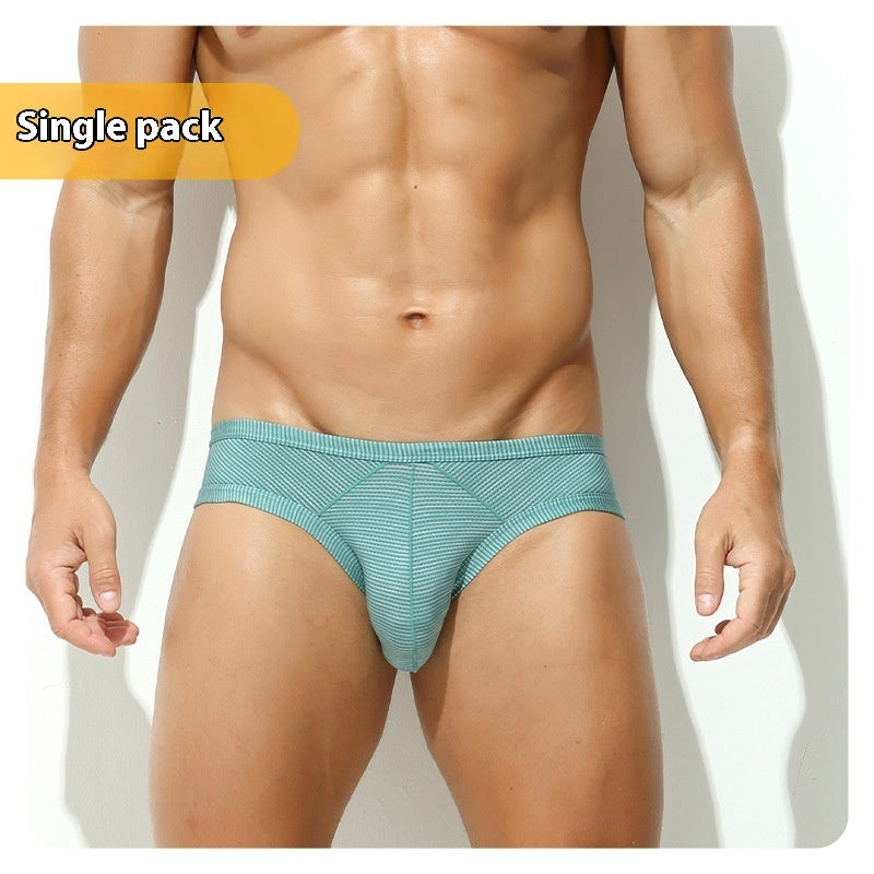 Sexy Back Hollow Men's Briefs Low Waist Sexy Three-dimensional