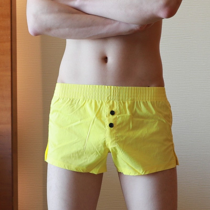 Men Casual Small Split Boxer Briefs