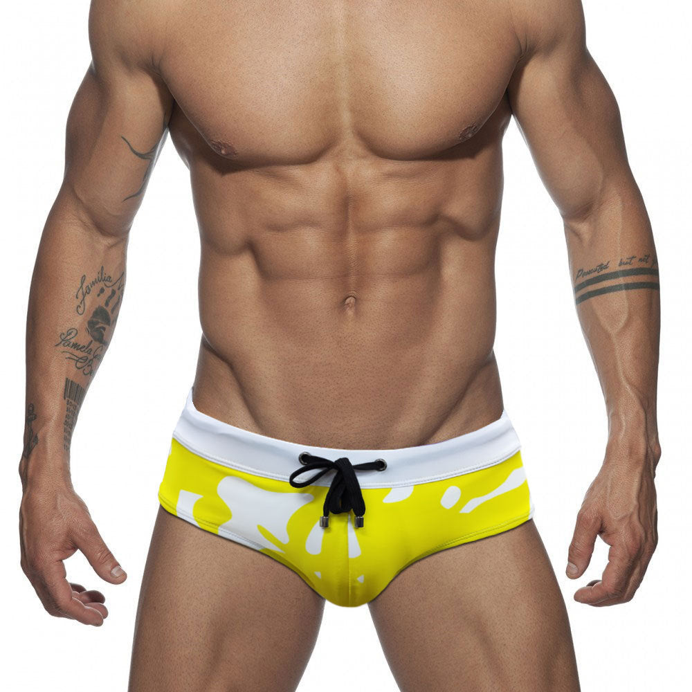 Men's Tethered Stretch  Swimming Briefs Men