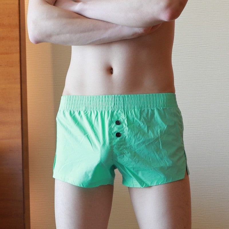 Men Casual Small Split Boxer Briefs
